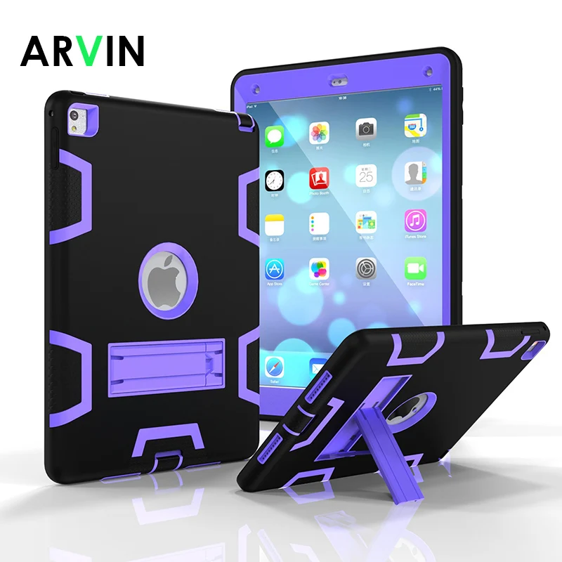 Arvin чехол для Apple iPad Pro 9,7 дюйма противоударный детский безопасный силиконовый Жесткий Полный корпус защитный чехол для iPad 1822 1823 - Цвет: 11