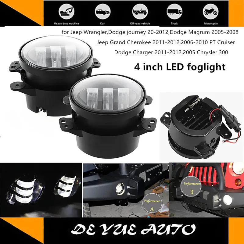Для Dodge Charger 2011-2012 4 дюймовые светодиодные противотуманные фары &quotfoglamp LED дюйма