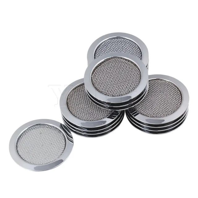 Cheap Yibuy 50 x 6cm Alloy Resonator Guitar Soundhole Cover Music Speaker Grille Chrome
