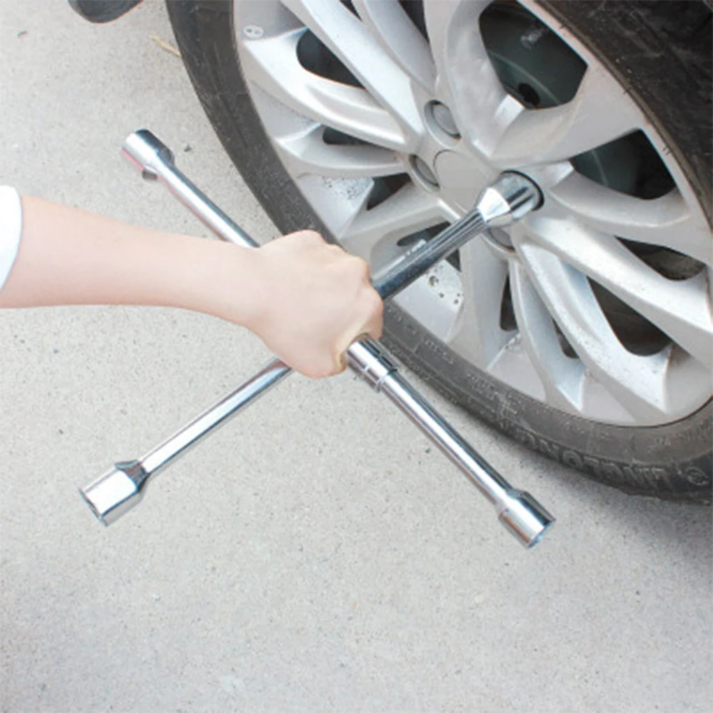 

Foldable Cross Wrench Hex Socket Wrench Car Tyre Tool Folding Lug Wrench Wheel Lug Nut Rotation Wrench