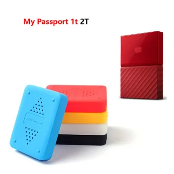 

Shake-proof Drop-resistance Elastic Silicon Rubber Case For WD My Passport 1t 2T