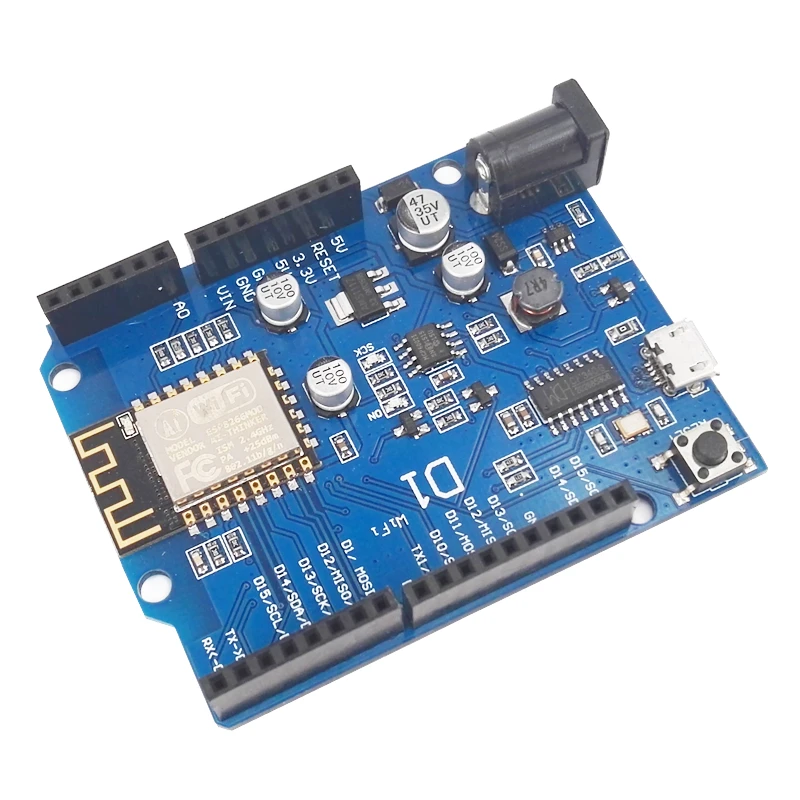 

WeMos D1 WiFi ESP8266 straight with compatible with the arduino development board