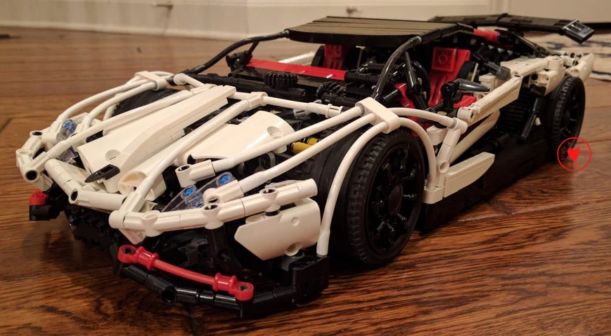 

New MOC Technic racing car Hatchback Type R Set fit legoings technic model Building Blocks Brick Toys Boy Gifts kid