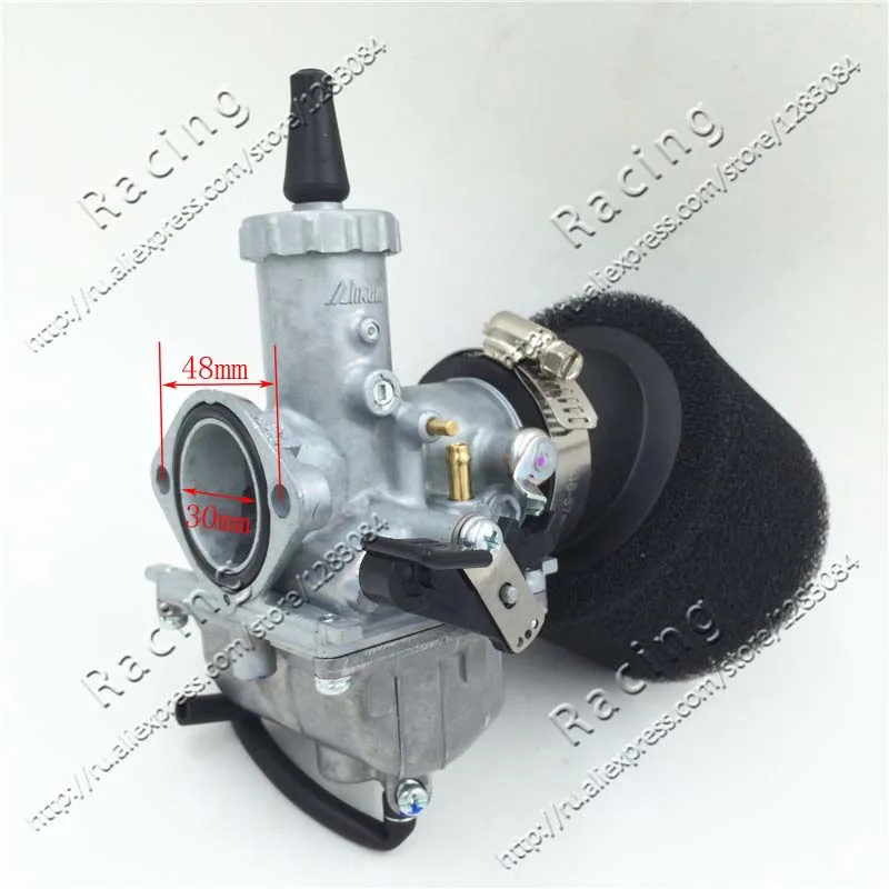 

VM26 Carb 30mm Carburetor 42mm Air Filter For 140cc 150cc 160cc Engine Pitster Pro SSR Thumpstar Pit Dirt Bike Motocross
