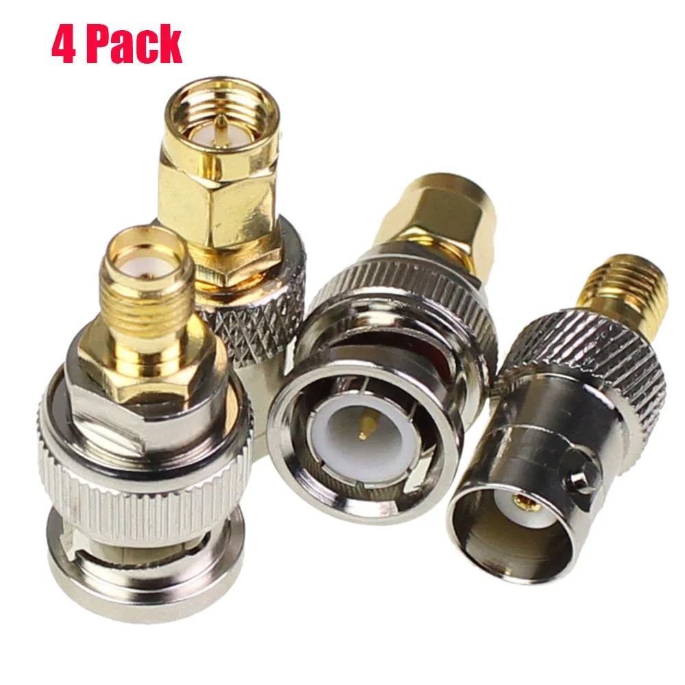 

Newest adapter 4Pcs BNC To SMA top selling Type Male Female RF Kit Adapter Connector Test Converter Set
