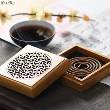 Бамбуковая горелка для благовоний, держатель для благовоний, украшение для гостиной, Классическая пустотелая бамбуковая кадильница для дома и офиса