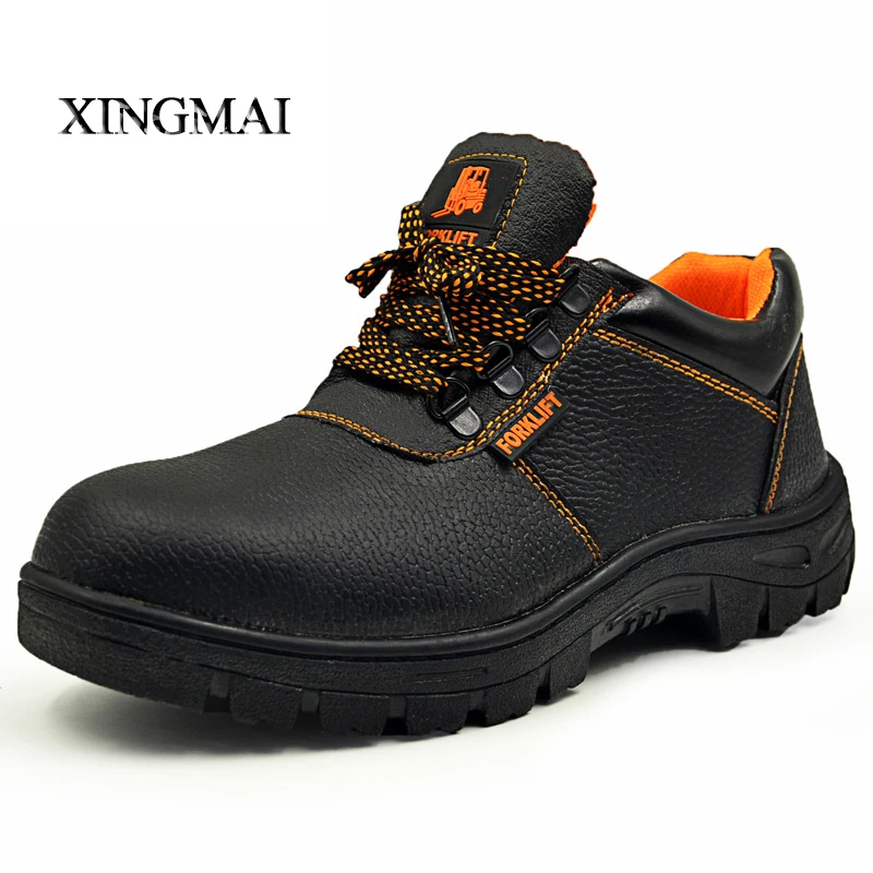 

Plus Size 35-46 Men Ankle Boots Autumn New Lace Up Men Work Shoes High Quality Safety Shoes