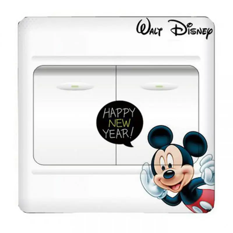 

Mickey poster Light Switch Stickers Nice car Home Decoration Accessories princess Wall Stickers For Kids Rooms Border Border