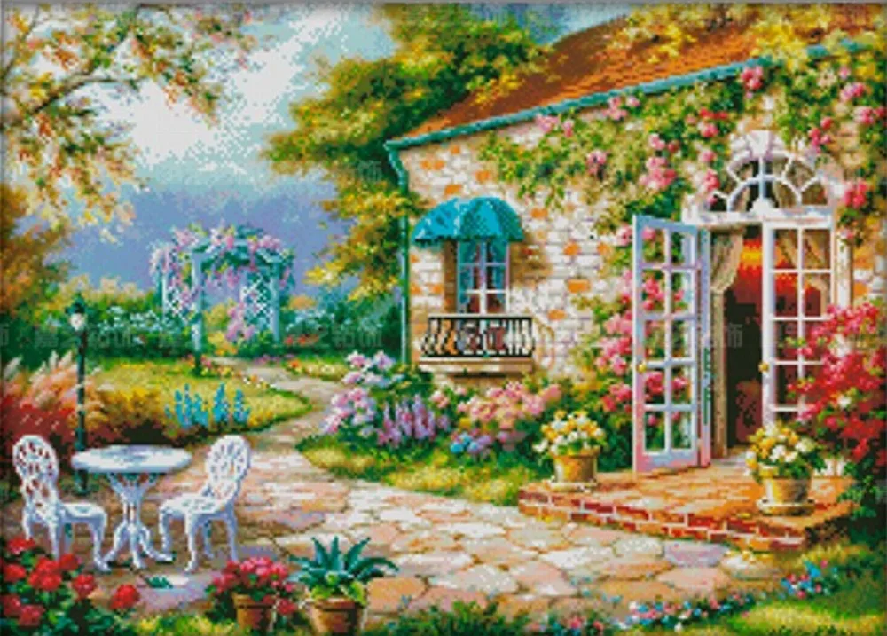 

A1220 Diamond Embroidery Home Decor 3DIY Cottage 100% Resin Tool dril Painting Cross Stitch Fashion Mosaic Needlework