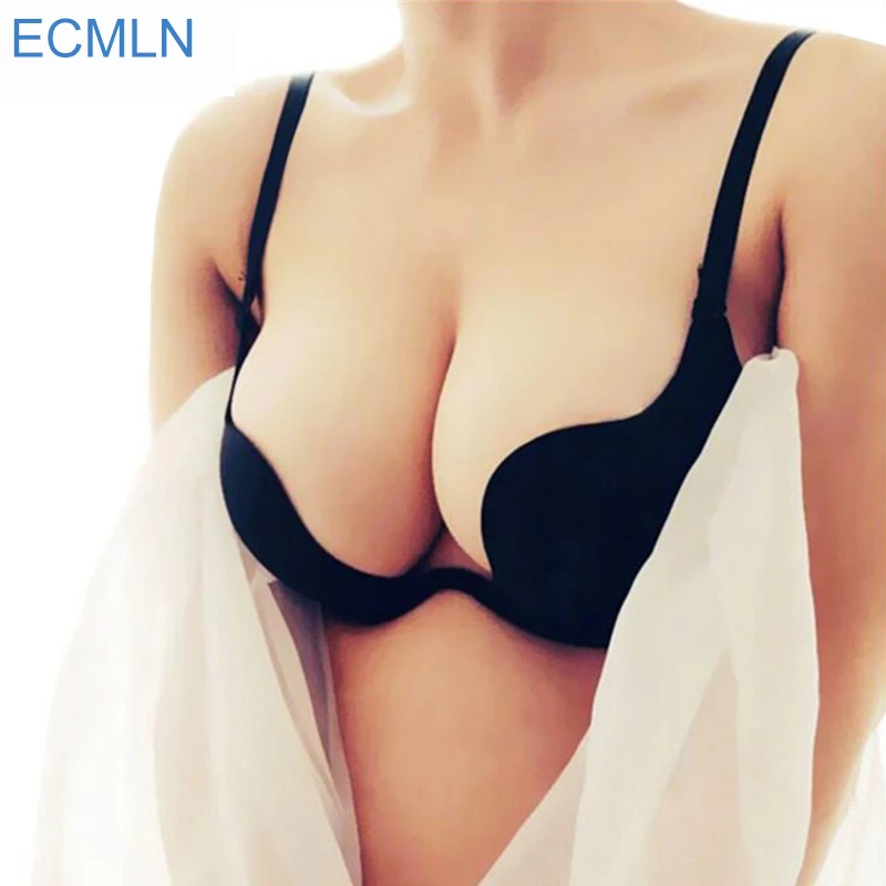2017 г. пикантные Глубокий U Low Cut ECMLN Push Up Для женщин белье U бюстгальтер с открытой спиной белье окунуться сексуальные бюстгальтеры намекает бюстгальтеры женский 2017 г. пикантные Глубокий U Low Cut ECMLN Push Up Для женщин белье U бюстгальтер с открытой спиной белье окунуться сексуальные бюстгальтеры намекает бюстгальтеры женский