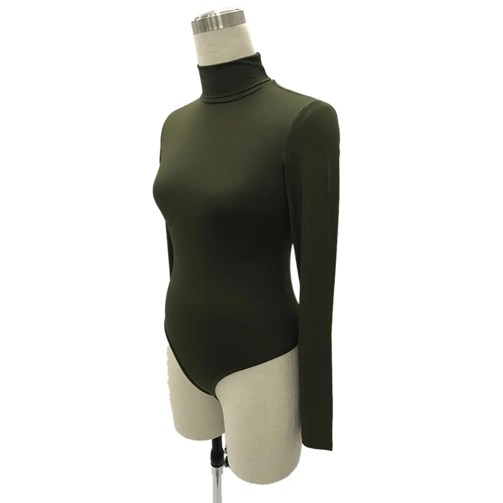 Turtle Neck Bodycon Bodysuit for Women 47 19266-3