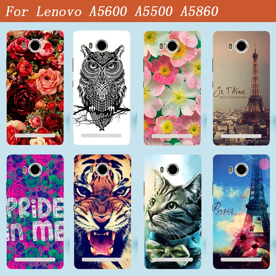 For Lenovo A5600 A5500 Case Cover Luxury Diy UV Painting Colored Case For Lenovo Golden Warrior S8 Play A 5600 A 5860 Phone Bags cases-for-s8+ : image For Lenovo A5600 A5500 Case Cover Luxury Diy UV Painting Colored Case For Lenovo Golden Warrior S8 Play A 5600 A 5860 Phone Bags cases-for-s8+