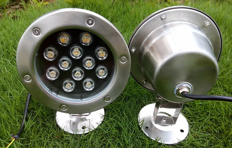 12 Watts LED Underwater Spot Light Bulbs Waterproof IP68 12V 220V 110V