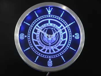 

nc0200 Battlestar Galactica Neon Sign LED Wall Clock