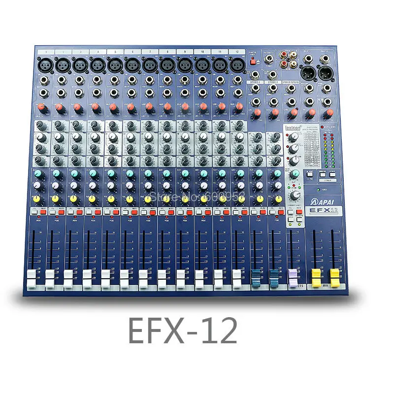 A EFX12 12 Channel Pro Karaoke Mic Sound Mixer Mixing Console