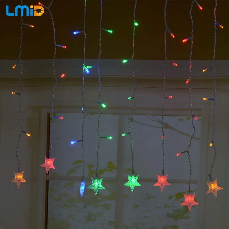 LMID LED Crutain String Luces de Navidad al aire libre noche Hada luz vacaciones fiesta decoración luminarias Garland Luces LED Navidad LMID LED Crutain String Luces de Navidad al aire libre noche Hada luz vacaciones fiesta decoración luminarias Garland Luces LED Navidad