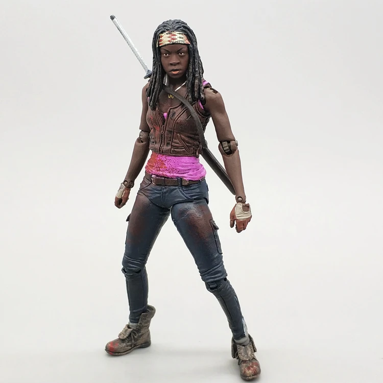 

The Walking dead Resident Evil US drama 5inch Hodling Sword woman Sheriff Zombie moving doll toy Action Figure McFarlane
