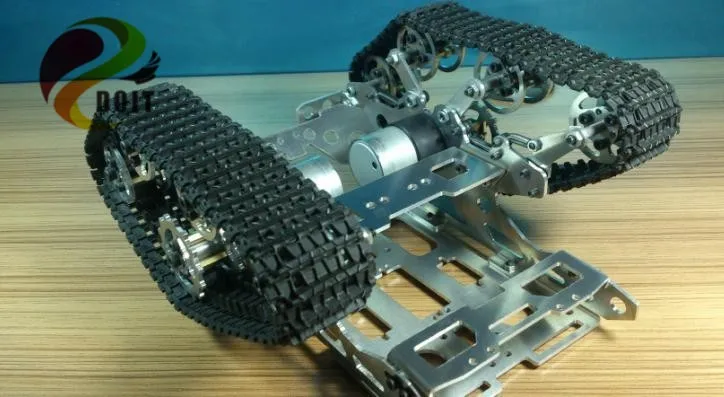 Официальный DOIT независимая подвеска технология Танк шасси автомобиля гусеничный для DIY/полностью Металлическая структура, колеса шестерни/игрушка робот