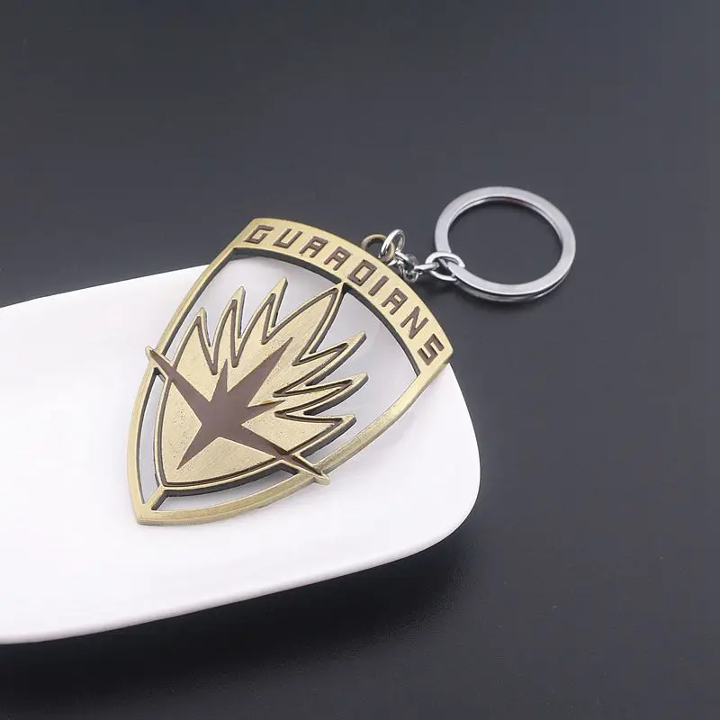

Guardians of the Galaxy Shield keychain Marvel Avengers Key Chain for Women Men Car Keyring Pendant Jewelry