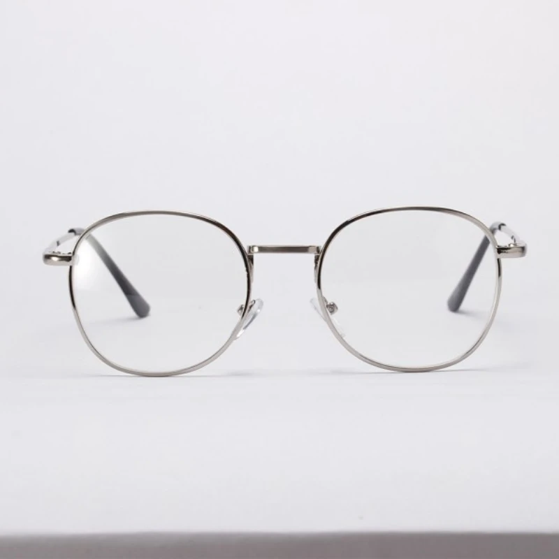 

Vintage Women Transparent Lens Metal Eyeglasses Frame Fashion Plain Glass Spectacles Unisex Round Clear Eyewear Glasses