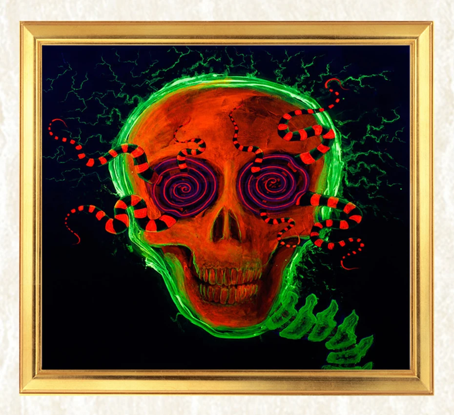 

Psychedelic Skull 5D DIY Diamond Painting Full Square Embroidery Mosaic Sale Pictures of Rhinestones Handwork