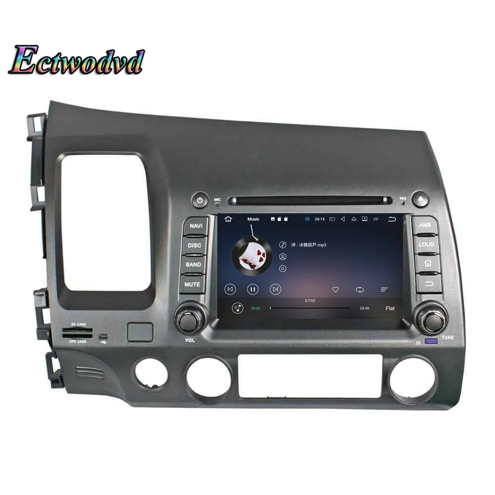 Sale Ectwodvd Octa Core 4G RAM 64G ROM Android 9.0 Car Multimedia DVD Player GPS HeadUnit for Honda CIVIC 2006 2007 2008-2011 18