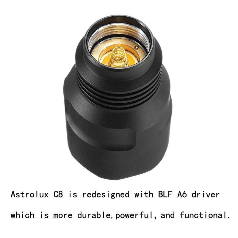 Светодиодный тактический фонарик Astrolux C8 дальность 1300 лм 7/4 режима A6 для