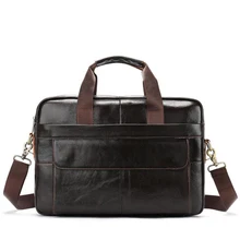 Мужские сумки из натуральной кожи, деловой портфель, мужская сумка для ноутбука, винтажная сумка через плечо, мужская сумка-мессенджер P991