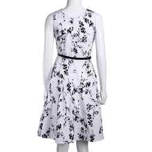 Party Women Long Dresses Clothes Sleeveless Plus Size Summer Maxi Dress 2017 Floral Print High waisted