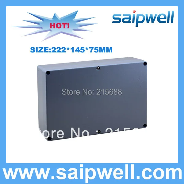 2015 High Quality IP67 Aluminum waterproof Box 222 145 75MM SP AG FA6