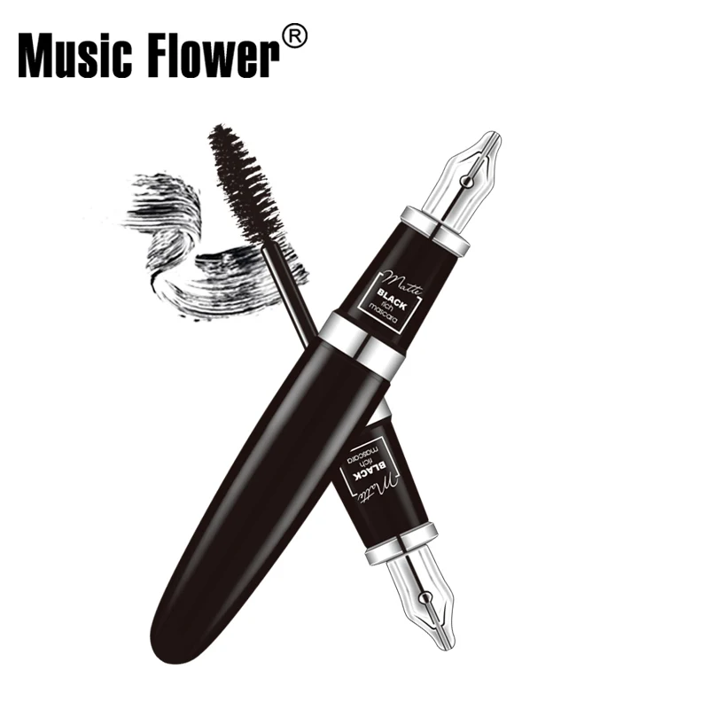 

Music Flower Pen Shape Mascara Matte Black Rich Curling Eyelash 24h Lasting Smudge-proof Length Waterproof Drop shipping