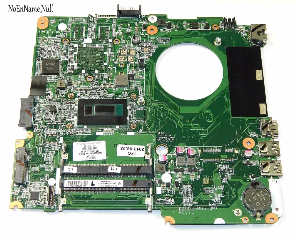 734424-501 734424-001 739965-501 DA0U83MB6E0 материнская плата для ноутбука hp Pavilion 14-N материнской i3-4005U DDR3