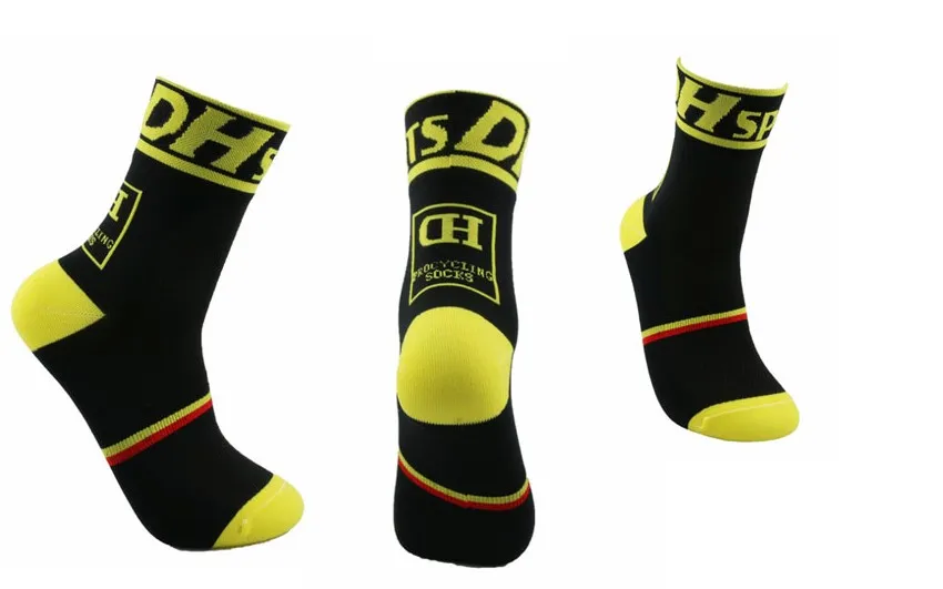 DH носки, высокое качество, профессиональные брендовые дышащие спортивные носки, велосипедные носки, уличные гоночные носки