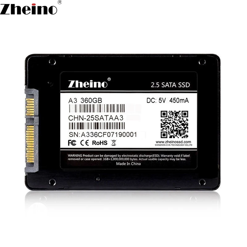 Meilleur Zheino SSD SATAIII 360 gb 2.5 pouce Interne Solid State Drives 7mm SSD Pour Ordinateur Portable De Bureau PC