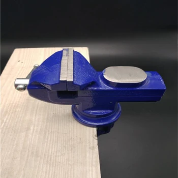 

360 Degree Swivel Light Duty Mechanic Clamp-on Table Vise Base Cast Iron Table Top Clamp Press Vice with Anvil