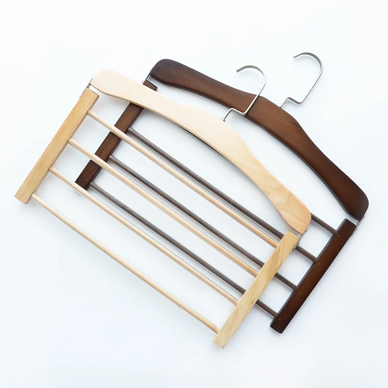 Solid wood trousers hanger multifunctional hanging trousers hanger ...