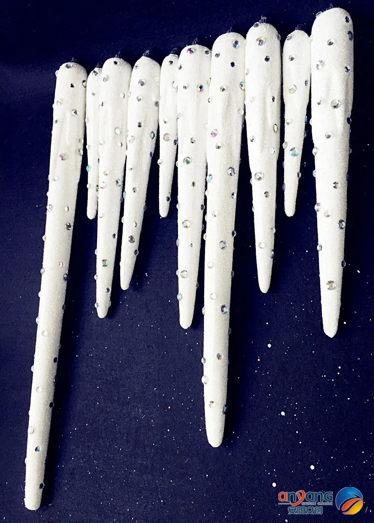 

Christmas Ornaments wedding wedding arrangement of ice and snow edge diamond powder paste drill ice bubble