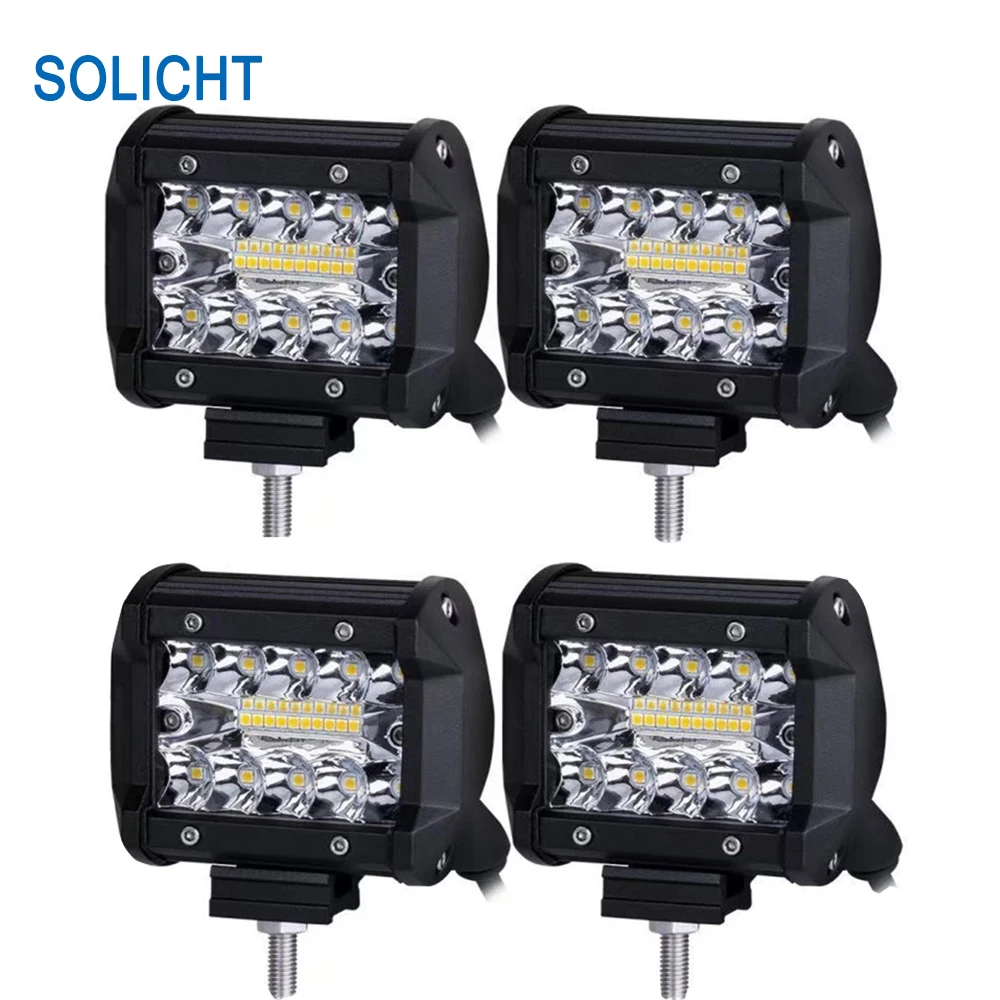 60w tri row led light bar