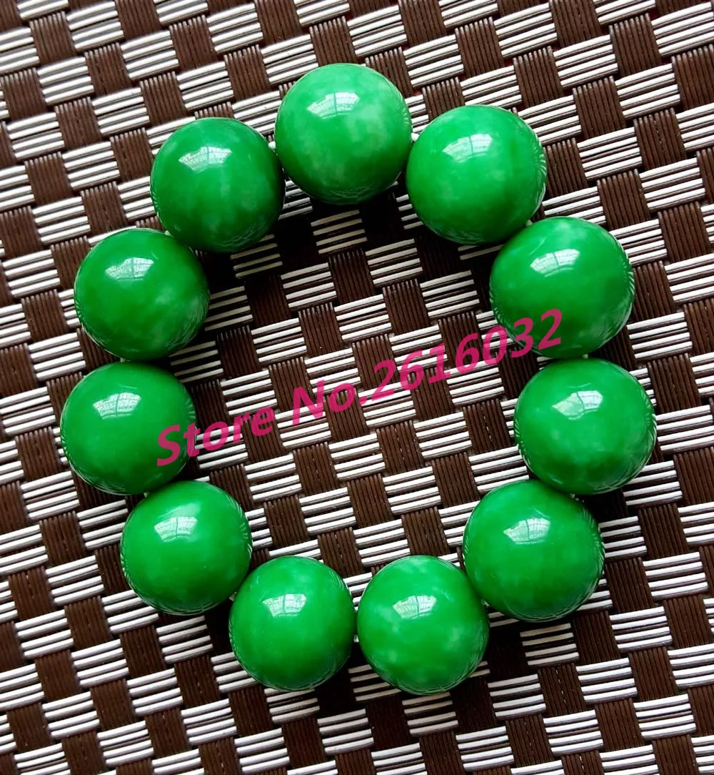 Imperial Green green jade jade bracelet dry Tielong student beads