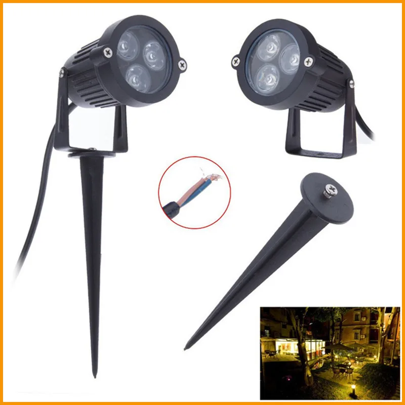 

20Pcs 3W LED Spot Garden Lamp 12V LED Landscape Light Outdoor IP65 Path Lawn Spike lights Free Shipping
