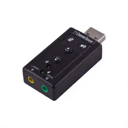 USB 2,0 к виртуальный канал 7,1 Звуковая карта адаптер для Windows XP/Vista/7/8/Linux