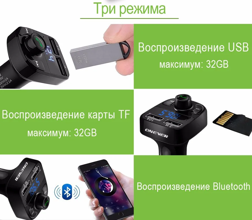 ONEVER 4.1a Dual USB многофункциональный автомобильный bluetooth MP3-плееры Беспроводной громкой связи fm-передатчик модулятор Автомобильный комплект usb Автомобильное Зарядное устройство