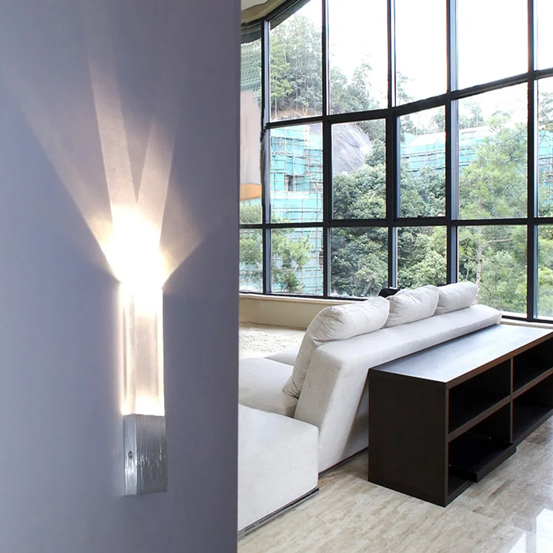 

Modern Minimalism Innovative Indoor Rectanglar Led Wall lamps Acrylic light Bedroom Wall Fixtures Hotel Bathroom Bar Living room