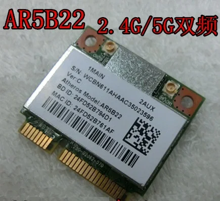 Ssea сетевой карты для Atheros ar9462 ar5b22 wb222 Половина Mini pci-e WI-FI Bluetooth 4.0 Беспроводной 2.4 г/5 ГГц карты