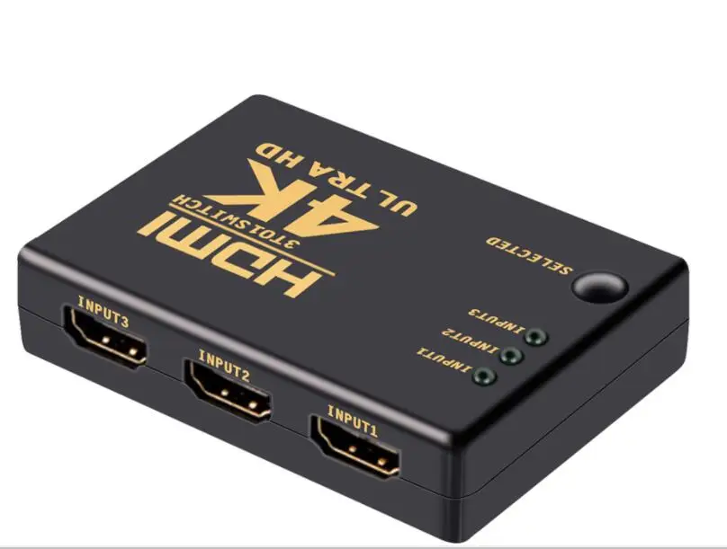 HDMI переключатель 3 порта 4K * 2K распределитель коробка Ультра HD для DVD HDTV Xbox PS3 PS4| |