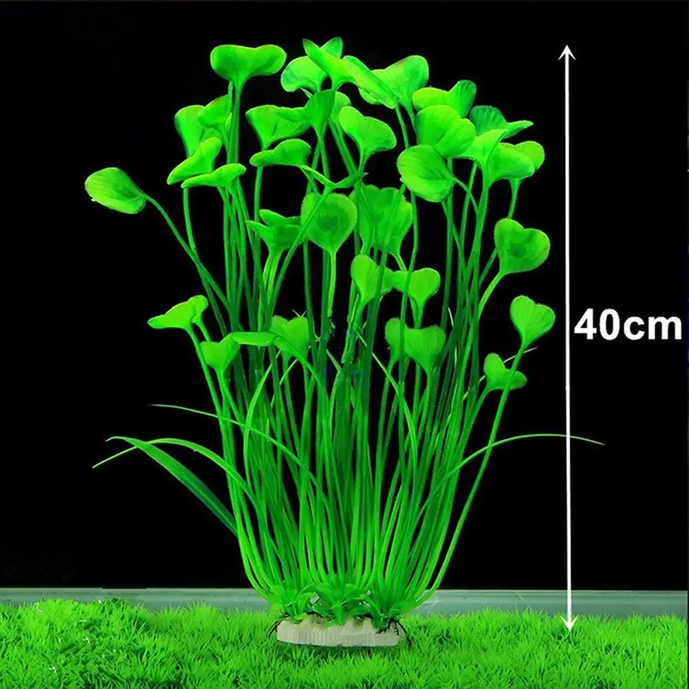 AsyPets Аквариум Искусственный в форме сердца пластик растение орнамент аквариумный Декор красочные водная трава-25