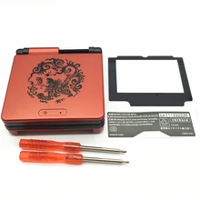 Чехол с изображением дракона+ стеклянная линза+ отвертки для Gamboy Advance SP GBA SP