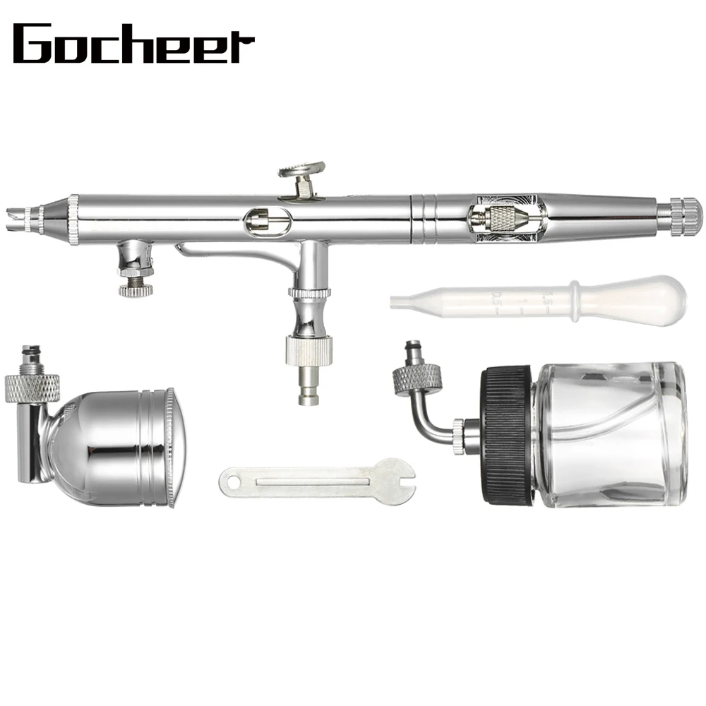 Airbrush Kit With Compressor - 40 PSI Dual-Action Airbrush Gun Set With