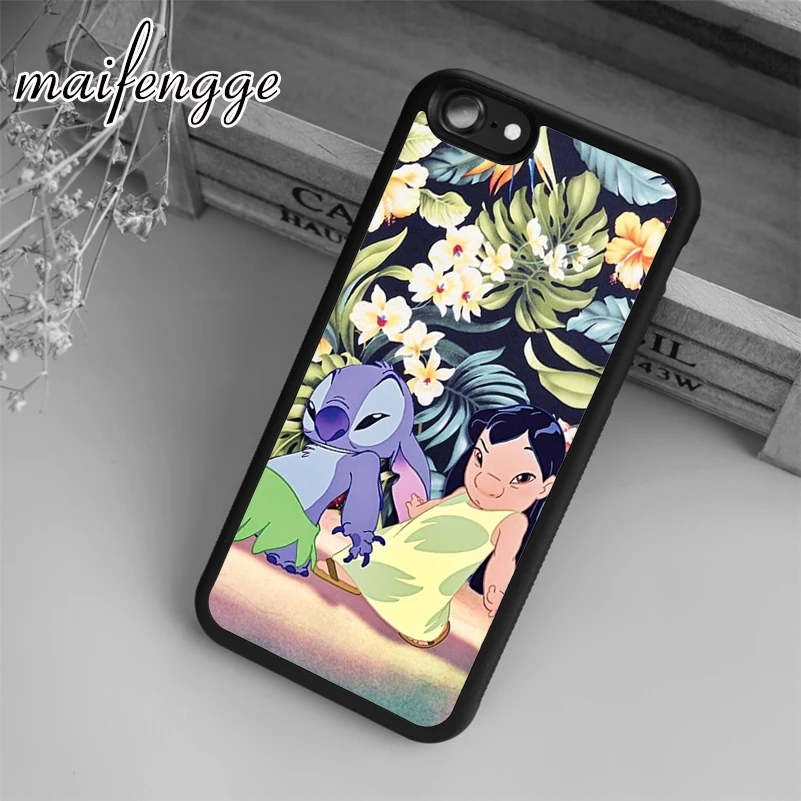 

maifengge lilo stich child Case For iPhone 6 6S 7 8 Plus X 5 5S SE Case cover for Samsung S5 S6 S7 edge S8 Plus shell