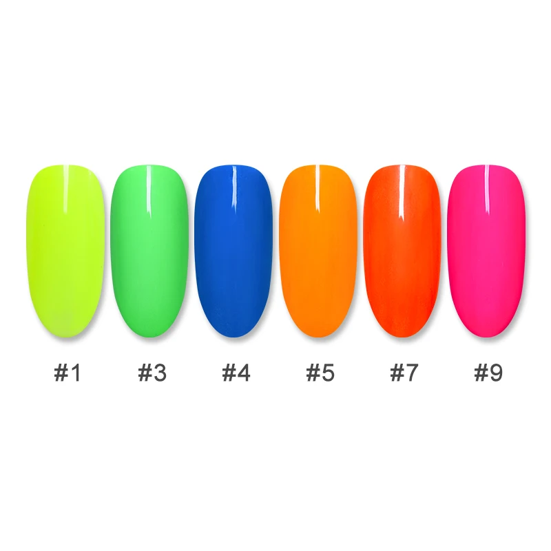 1 коробка порошок неонового пигмента для ногтей флуоресцентный градиентный блеск летняя блестящая пыль DIY Дизайн ногтей Декор Маникюр